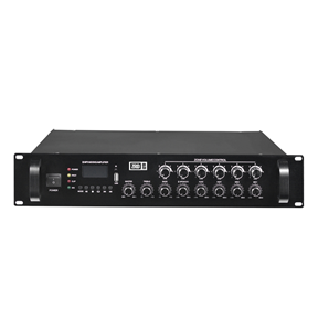 蓝牙、MP3、收音6分区可调音量合并广播功放240W JG-240MP